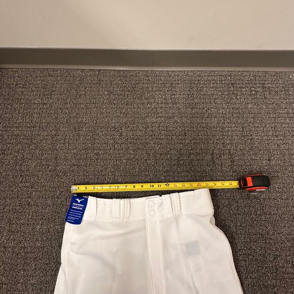 NWT Mizuno Pants Men’s Sz XL Baseball Uniform Hemmed Bottom White‎ See Details - Picture 4 of 12